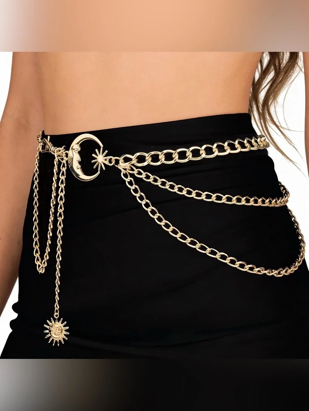 Moon Sun waist chain belt